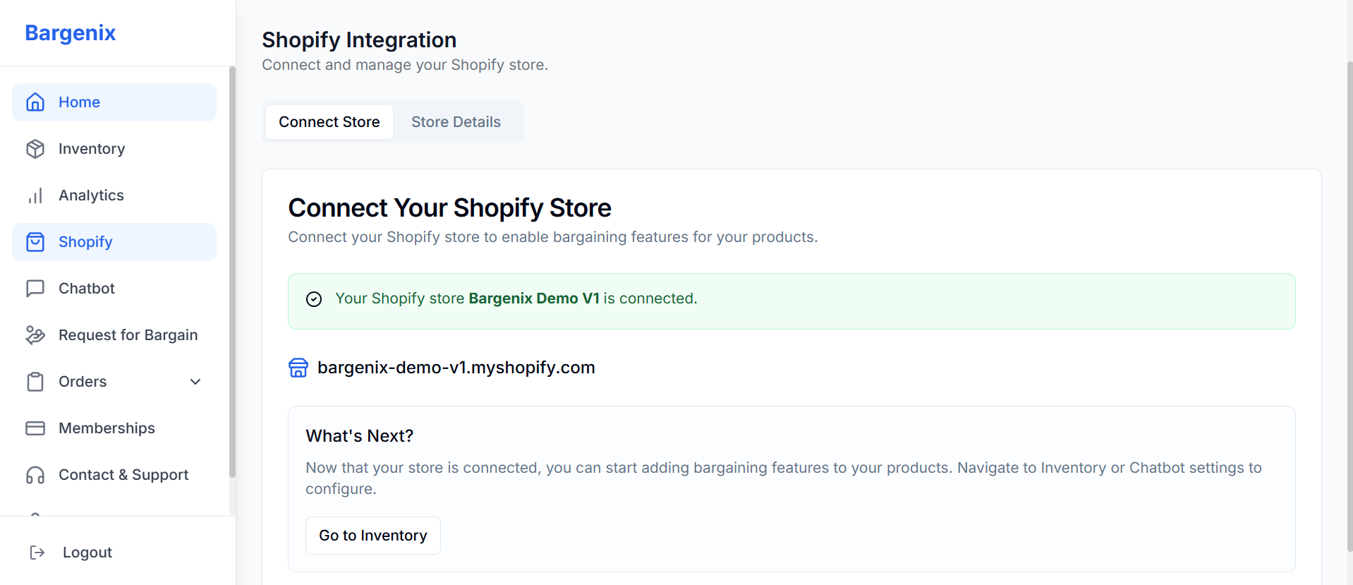 Shopify Integration Dashboard